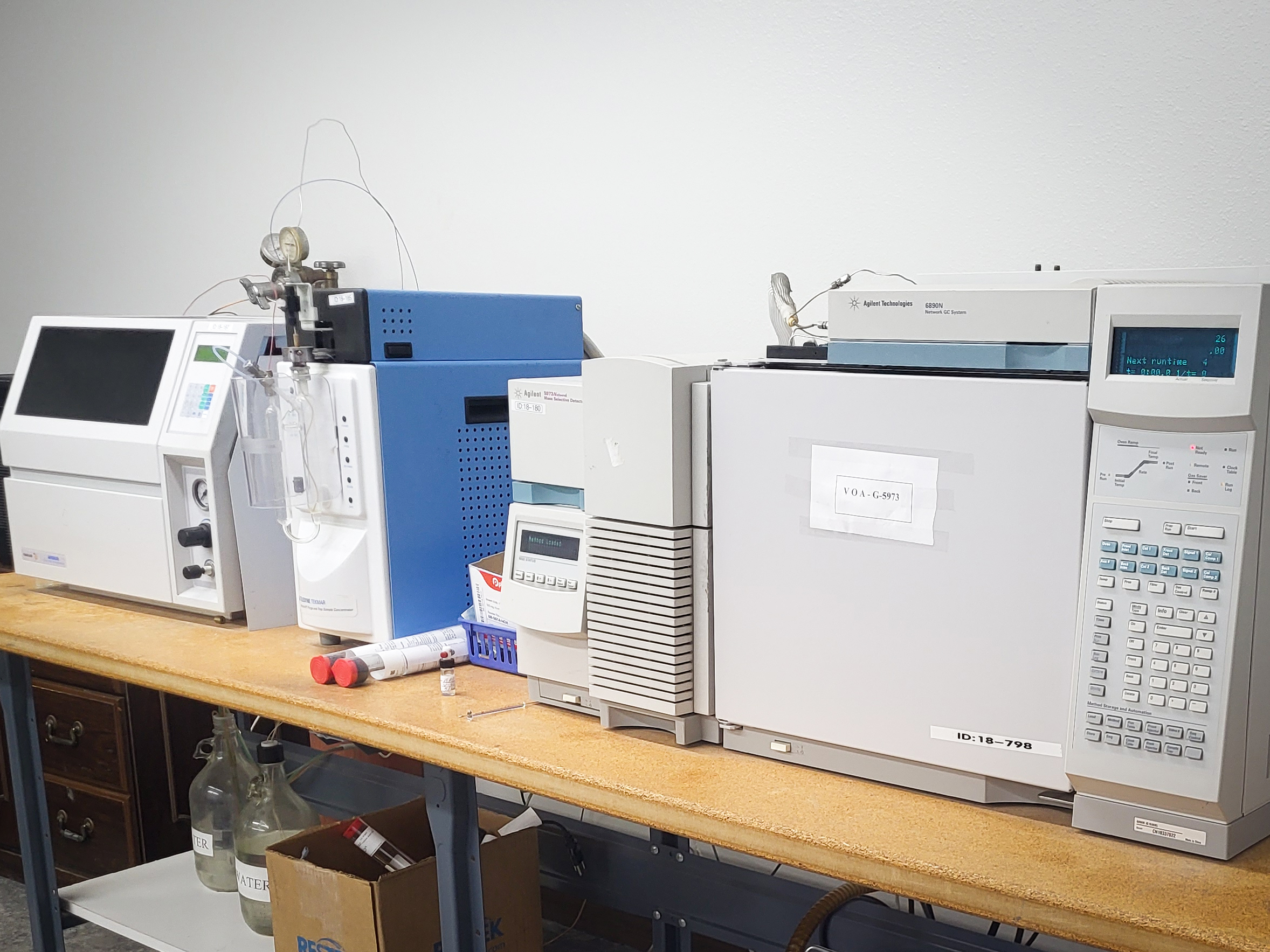 GC-MS instrument used for VOC analysis at Eastex
